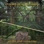 FUNHORUN Hunting Blind 270 Degree See Through Ground Blind for Hunting, 2/3 Person Pop Up Camouflage Tent for Deer and Turkey, Portable Concealed Shelter with Chair and Carrying Bag