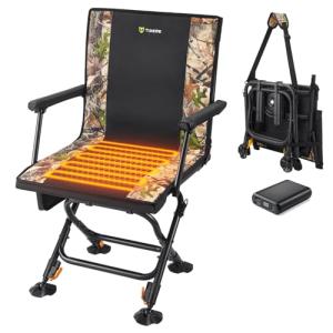 TIDEWE Heated Hunting Chair with Swivel & Camo