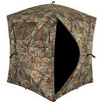 Ameristep Care Taker Portable Pop Up 2 Person Ground Hunting Concealment Blind with Mesh Window and Premium ShadowGuard, RealTree Edge