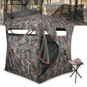 CVLIFE 270° See-Through Hunting Blind for 3 People