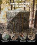 CVLIFE 270° See-Through Hunting Blind for 3 People
