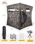 CVLIFE 270° See-Through Hunting Blind for 3 People
