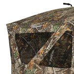 Ameristep Care Taker Portable Pop Up 2 Person Ground Hunting Concealment Blind with Mesh Window and Premium ShadowGuard, RealTree Edge