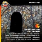 Rhino Blinds R75-RTE 2 Person Hunting Ground Blind, Realtree Edge