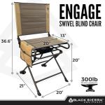 Black Sierra 360° Silent Swivel Hunting Chair
