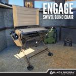 Black Sierra 360° Silent Swivel Hunting Chair