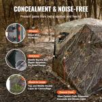 VEVOR 270° See-Through Ground Hunting Blind, 4-5 Person