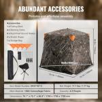 VEVOR 270° See-Through Ground Hunting Blind, 4-5 Person