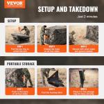 VEVOR 270° See-Through Ground Hunting Blind, 4-5 Person