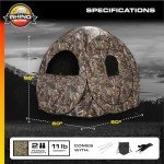 Rhino Blinds R75-RTE 2 Person Hunting Ground Blind, Realtree Edge