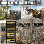 TYRSEN 360° See-Through Hunting Blind for 3