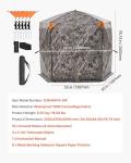 VEVOR Portable Camouflage Hunting Blind for 6-7 People
