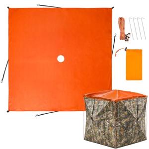 Blaze Orange Ground Blind Cap and Cover Panels