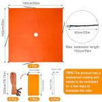 Blaze Orange Ground Blind Cap and Cover Panels