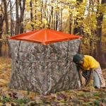 Blaze Orange Ground Blind Cap and Cover Panels