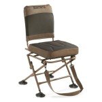 Guide Gear Huntrite 360 Swivel Hunting Blind Chair, 300 Pound Capacity, Folding, Lightweight, Portable, Padded Cushion Hunting Seat, Hunt Gear and Equipment, Black