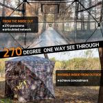 JOMAILIEEL 360-Degree See-Through Hunting Blind