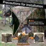 JOMAILIEEL 360° See-Through Hunting Blind for 3