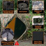 JOMAILIEEL 360° See-Through Hunting Blind for 3