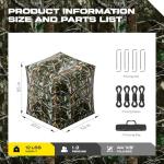 2-Person Portable 360° See-Through Hunting Blind