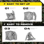 2-Person Portable 360° See-Through Hunting Blind