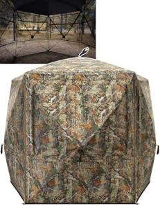 TIDEWE 360° See-Through Hunting Blind for 3-4 People