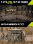 TIDEWE 360° See-Through Hunting Blind for 3-4 People