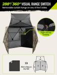 TIDEWE 360° See-Through Hunting Blind for 3-4 People