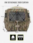 TIDEWE 360° See-Through Hunting Blind for 3-4 People