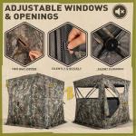Lenotos 270° See-Through Hunting Blind with Chair