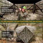 270-Degree See-Through Hunting Blind for 2-3 People
