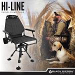 Black Sierra 360° Swivel Hunting Chair with Armrests