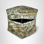 Primos Hunting Blind Double Bull SurroundView MAX, Full 180° One-Way See-Through View with Built-in Sun Visor in Truth Camo