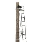 Guide Gear 15’ Single Shot Single Person Ladder Tree Stand with Grip Jaw System; Portable, Hunting Deer Season