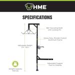 HME Truck Hitch Game Hoist Kit - 400 lb Capacity