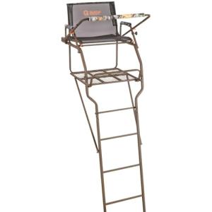Guide Gear Ultra Comfort 18' Ladder Tree Stand for Hunting Climbing Hunt Seat, Hunting Gear Equipment Accessories