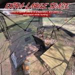 ShedOFF 4-Person Wide Bottom Hunting Blind & Chair