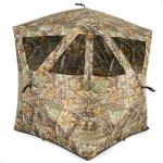 Ameristep Care Taker Portable Pop Up 2 Person Ground Hunting Concealment Blind with Mesh Window and Premium ShadowGuard, RealTree Edge
