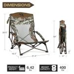 Lightweight Low Camping Chair for Hunting and Travel
