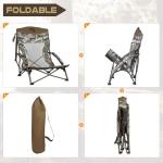 Lightweight Low Camping Chair for Hunting and Travel