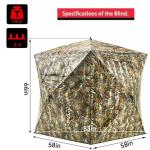 PHYSKE 360/270° See-Through Portable Hunting Blind