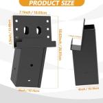 Heavy-Duty Metal Deer Blind Bracket Set - 4 Pack