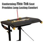 Muddy The Boss 1 Person Hang On Tree Stand, Deer Hunting Stand with Silent Straps, FlexTek Seat and Wide Stance Platform, Black