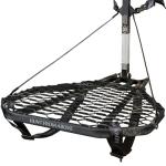 Hawk Mega Combat Hang On Tree Stand, Deer Stand with 24 x 30" Saddle Hunting Platform, Memory Foam Seat, & Safety Harness System