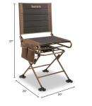 HUNTRITE Portable Swivel Hunting Chair with Cushion