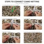 Waterproof Camouflage Hunting Blind Netting - 1.5x3m
