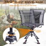 360-Degree Swivel Hunting Chair with Adjustable Height