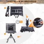 360-Degree Swivel Hunting Chair with Adjustable Height