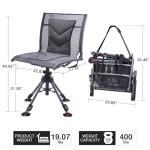 360-Degree Swivel Hunting Chair with Adjustable Height