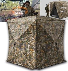 Portable See-Through Hunting Blind for 2-3 People